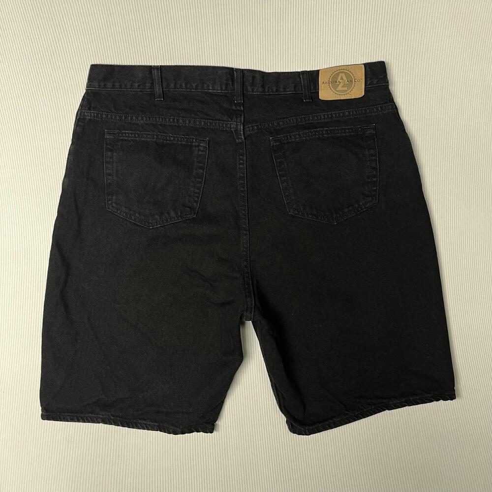 Vintage Arizona Jean Co Shorts Mens 42 Black Denim Bermuda Relaxed Fit 9 Inseam
